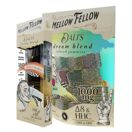 Mellow Fellow The Dream Sour Bundle - Sunset Sherbet 2ml Disposable Vape & Sour Mix Edibles Best Sales Price - Vape Pens