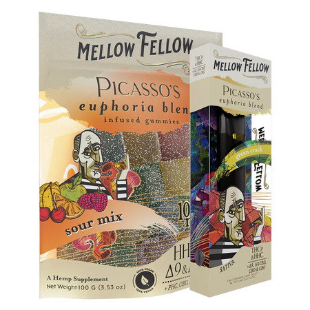 Mellow Fellow The Euphoria Sour Bundle - Green Crack 2ml Disposable Vape & Sour Mix Edibles Best Sales Price - Vape Pens