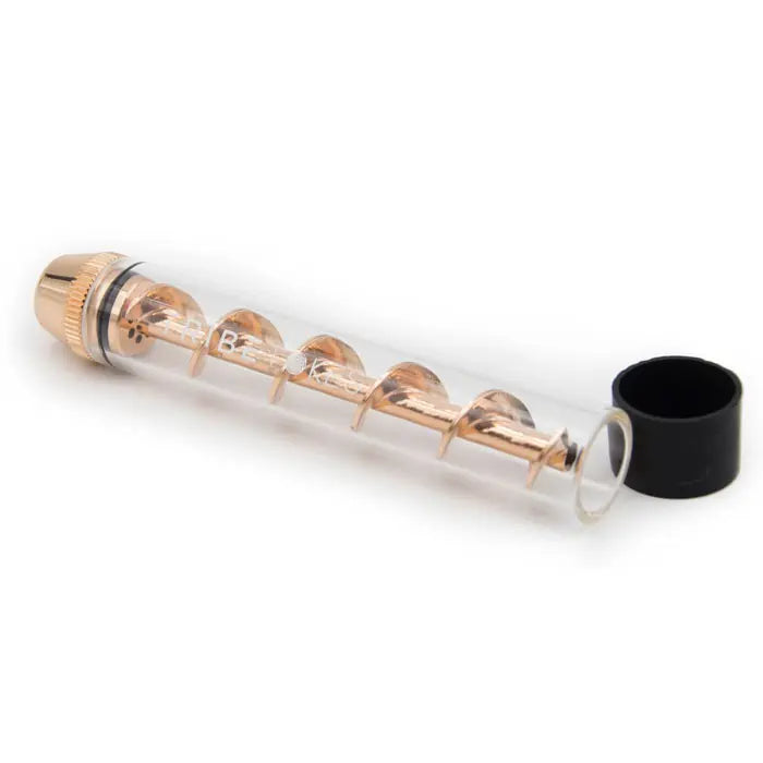 TribeTokes The Phoenix Glass Blunt Twist Pipe Rose Gold Best Sales Price - Vape Cartridges