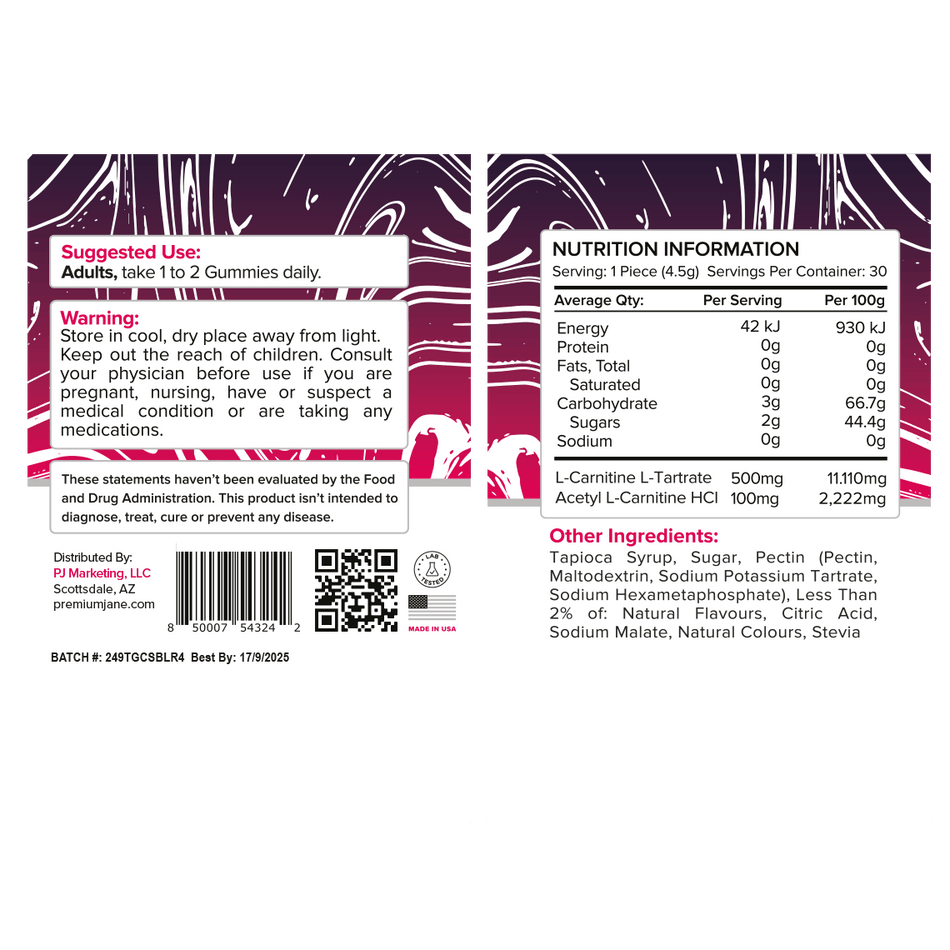 Premium Jane Thermo Genic Gummies