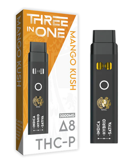 RA Royal CBD | Delta 8 + THC-P Three Strains In One Disposable Vape - 3000mg Best Sales Price - Vape Pens