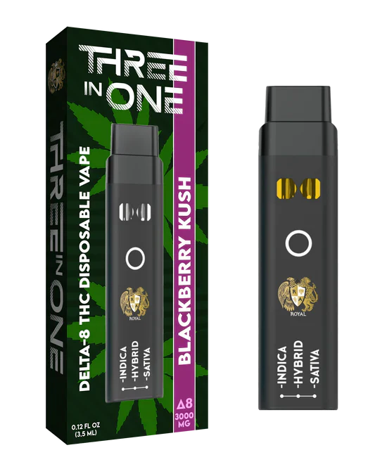 RA Royal CBD | Delta 8 THC Three Strains In One Disposable Vape - 3000mg Best Sales Price - Vape Pens