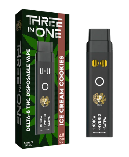 RA Royal CBD | Delta 8 THC Three Strains In One Disposable Vape - 3000mg Best Sales Price - Vape Pens