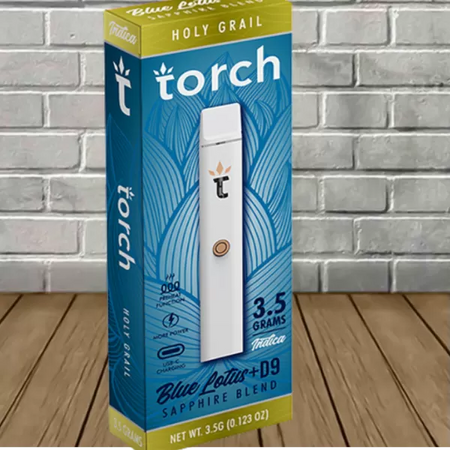 Torch Blue Lotus + D9 Sapphire Blend Disposable 3.5g Best Sales Price - Vape Pens