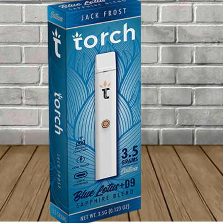 Torch Blue Lotus + D9 Sapphire Blend Disposable 3.5g Best Sales Price - Vape Pens