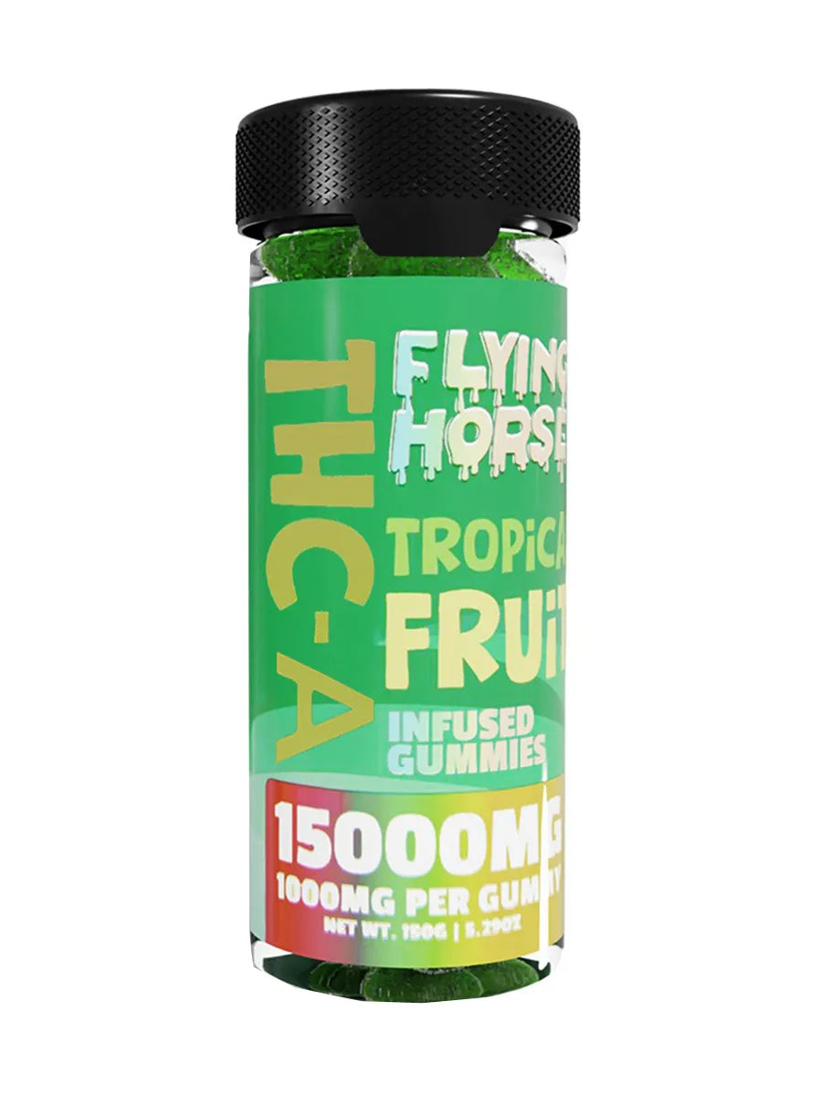 Tropical Fruit Flying Horse THCA Infused Gummies 15000MG 15ct