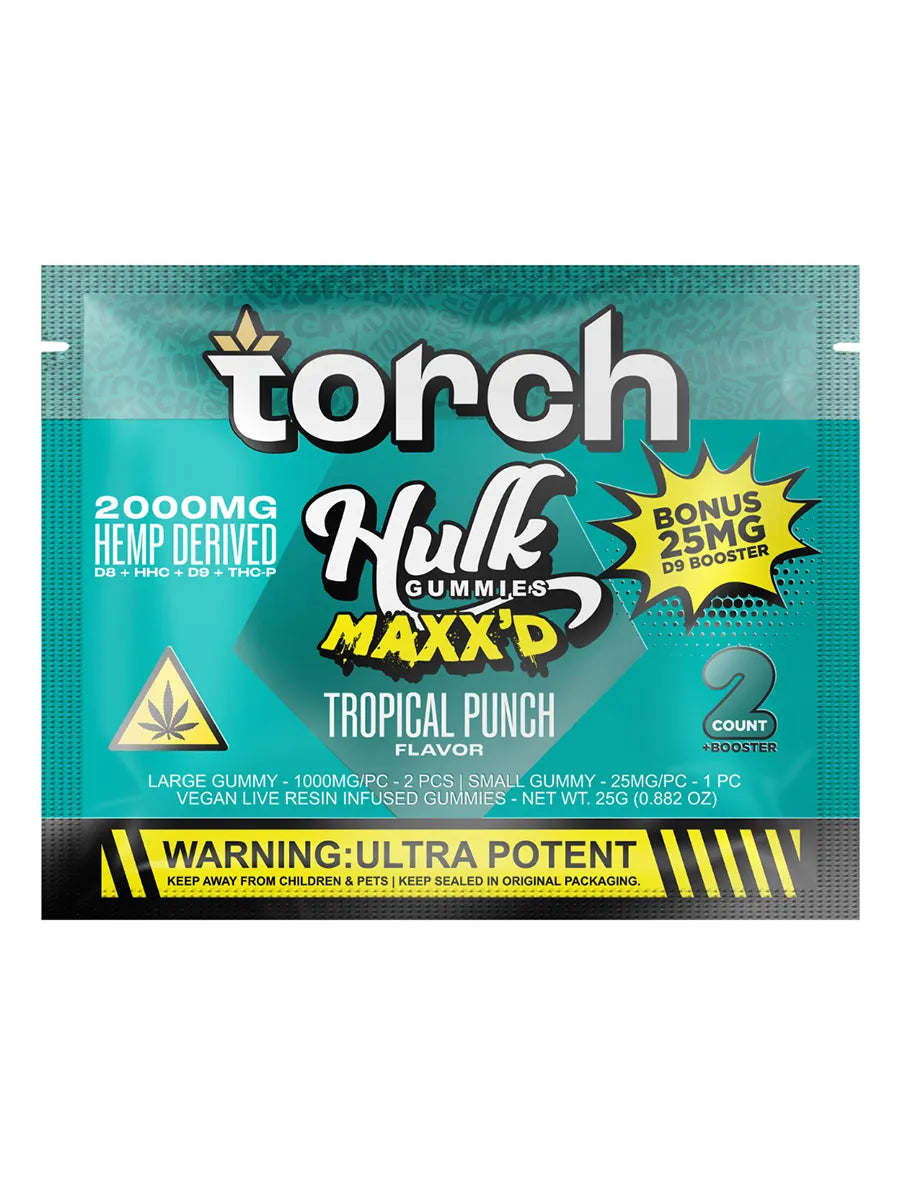 Tropical Punch Torch Hulk MAXX’D  Gummies 2000mg