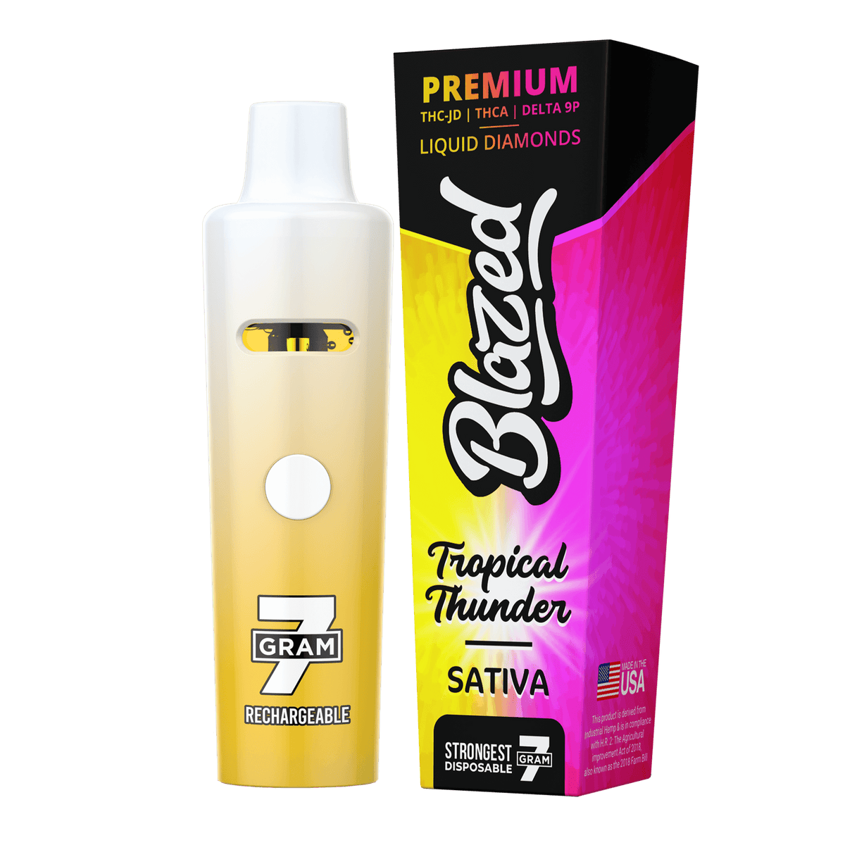 Blazed 7 Gram THCA + Delta 9B Disposable Vape Best Sales Price - Vape Pens