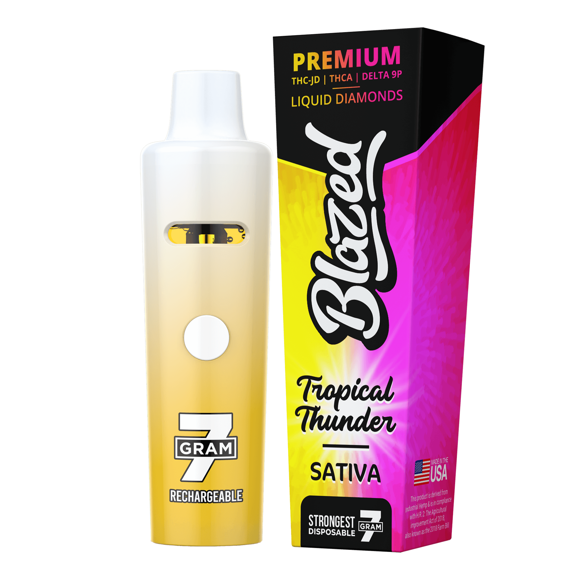 Blazed 7 Gram THCA + Delta 9B Disposable Vape Best Sales Price - Vape Pens