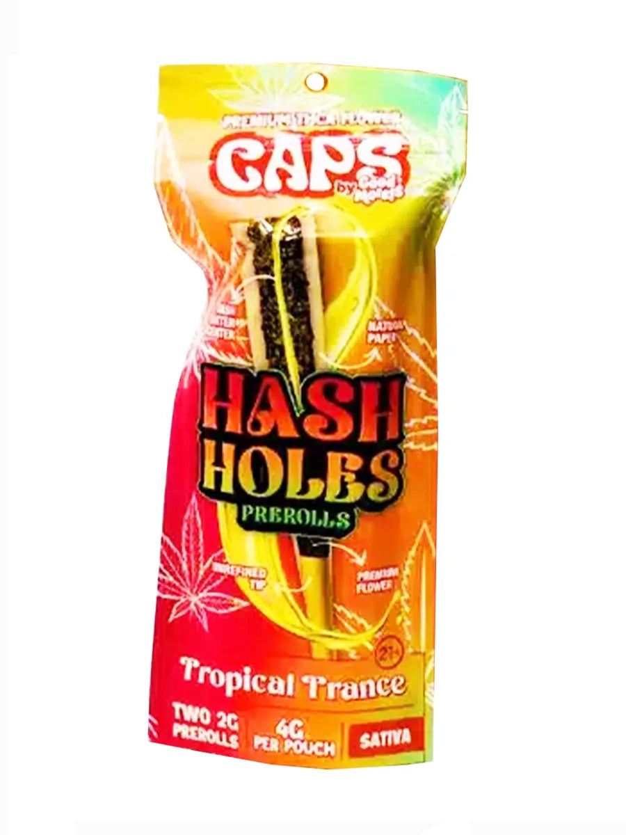 Tropical Trance Caps Hash Holes Pre-Rolls 2ct