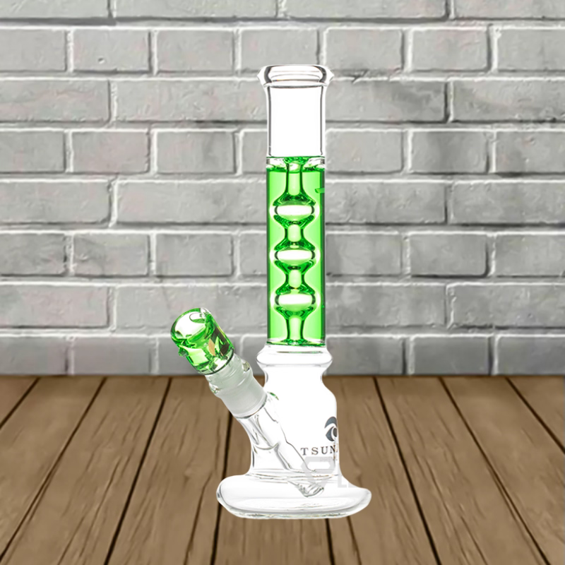 Tsunami 10″ Glass Three Rings Freezable Glycerine Water Pipe