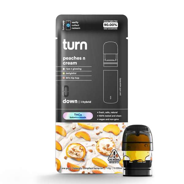 Turn Hemp THCA Blend Pods 1g – Indica (NEED TURN PEN)