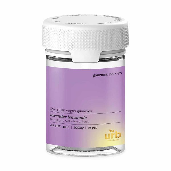 URB Gourmet D9 HHC Live Resin Gummies 500mg | 25 Count Best Sales Price - Gummies
