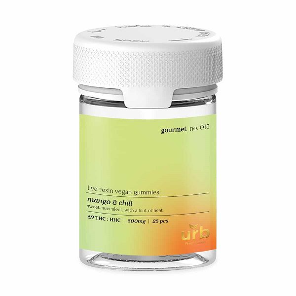 URB Gourmet D9 HHC Live Resin Gummies 500mg | 25 Count Best Sales Price - Gummies