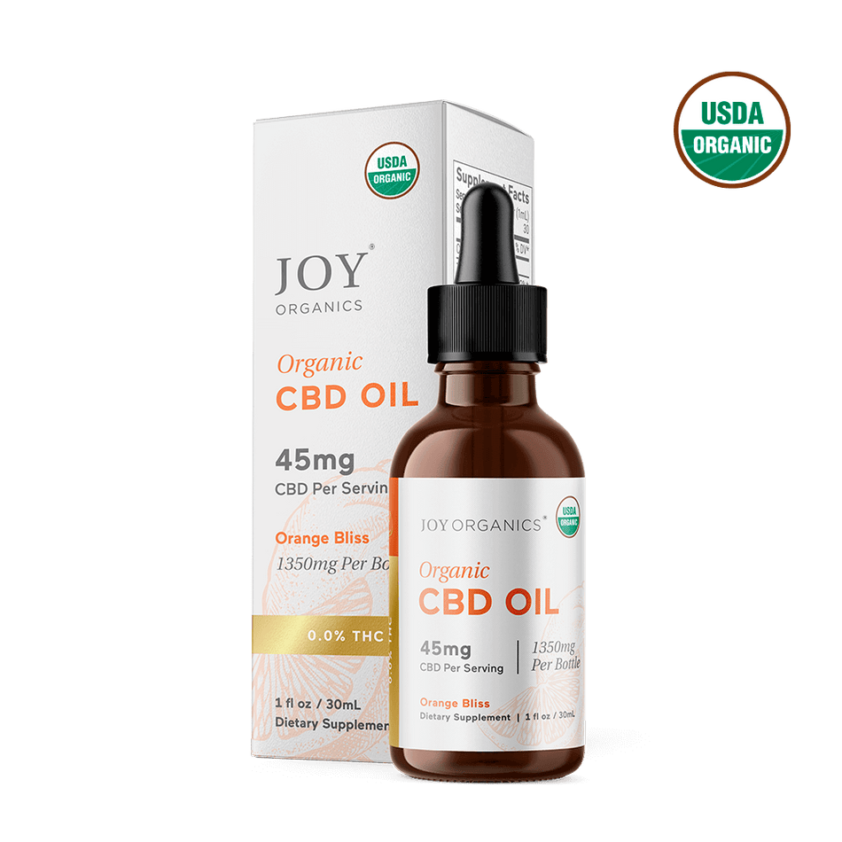 Joy Organics Orange Bliss: Organic Broad Spectrum CBD Tincture Best Sales Price - Tincture Oil