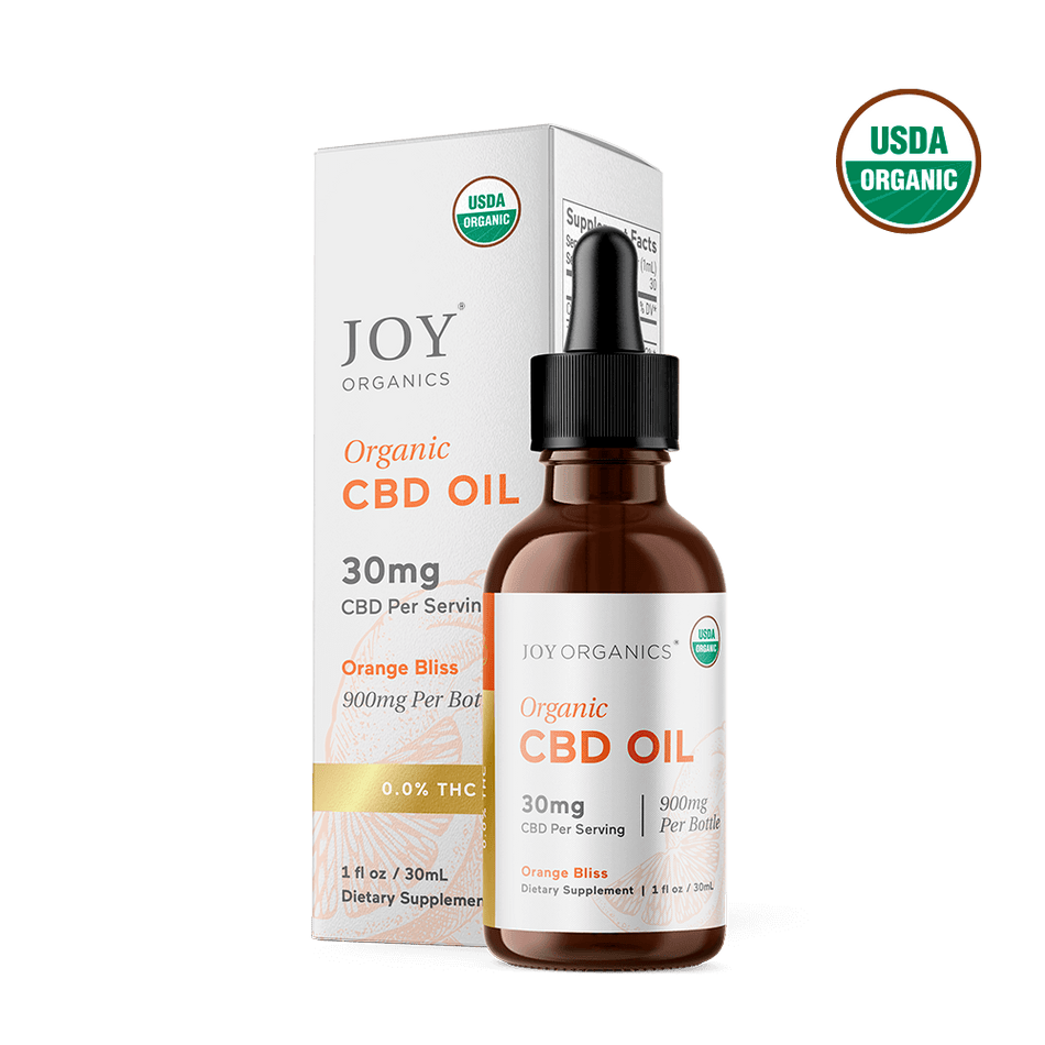 Joy Organics Orange Bliss: Organic Broad Spectrum CBD Tincture Best Sales Price - Tincture Oil