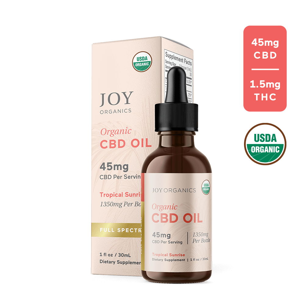 Joy Organics Full Spectrum Tincture (Tropical) Best Sales Price - Tincture Oil