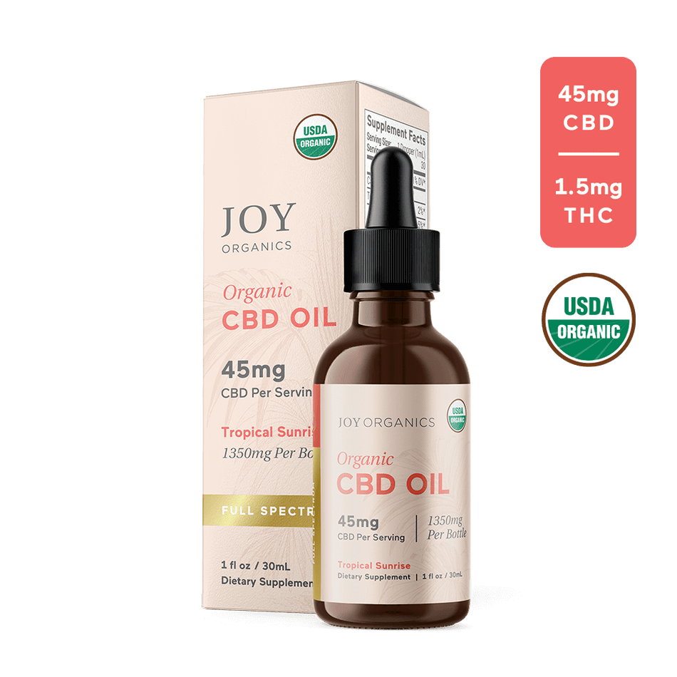 Joy Organics Full Spectrum Tincture (Tropical) Best Sales Price - Tincture Oil