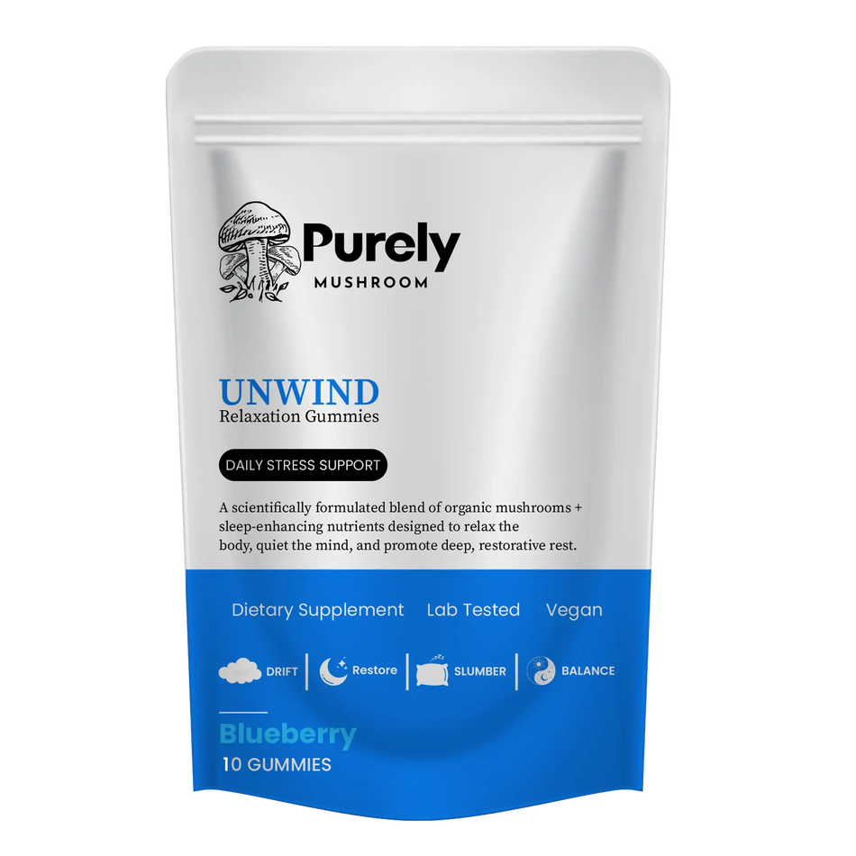 Unwind Gummies by Purely Mushroom