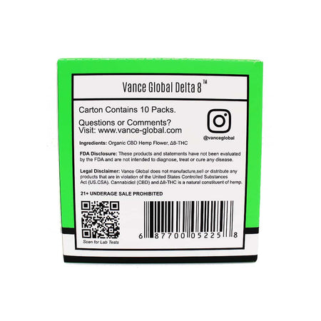 Vance Global | Delta 8 and CBD Cigarettes 10 Packs Best Sales Price - Pre-Rolls