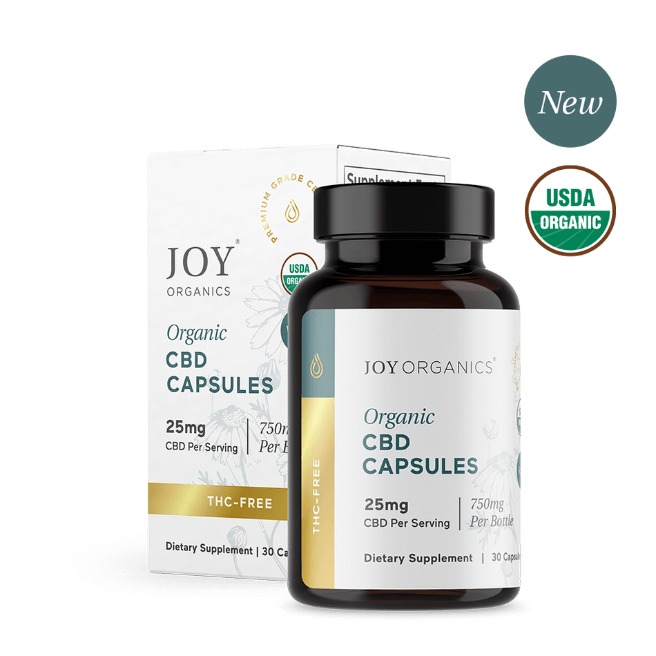Joy Organics Organic 25mg CBD Capsules