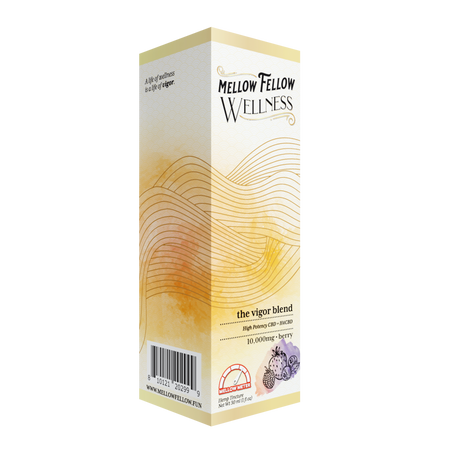 Mellow Fellow Wellness Tincture - Vigor Blend - Berry - 10,000mg Best Sales Price - Edibles