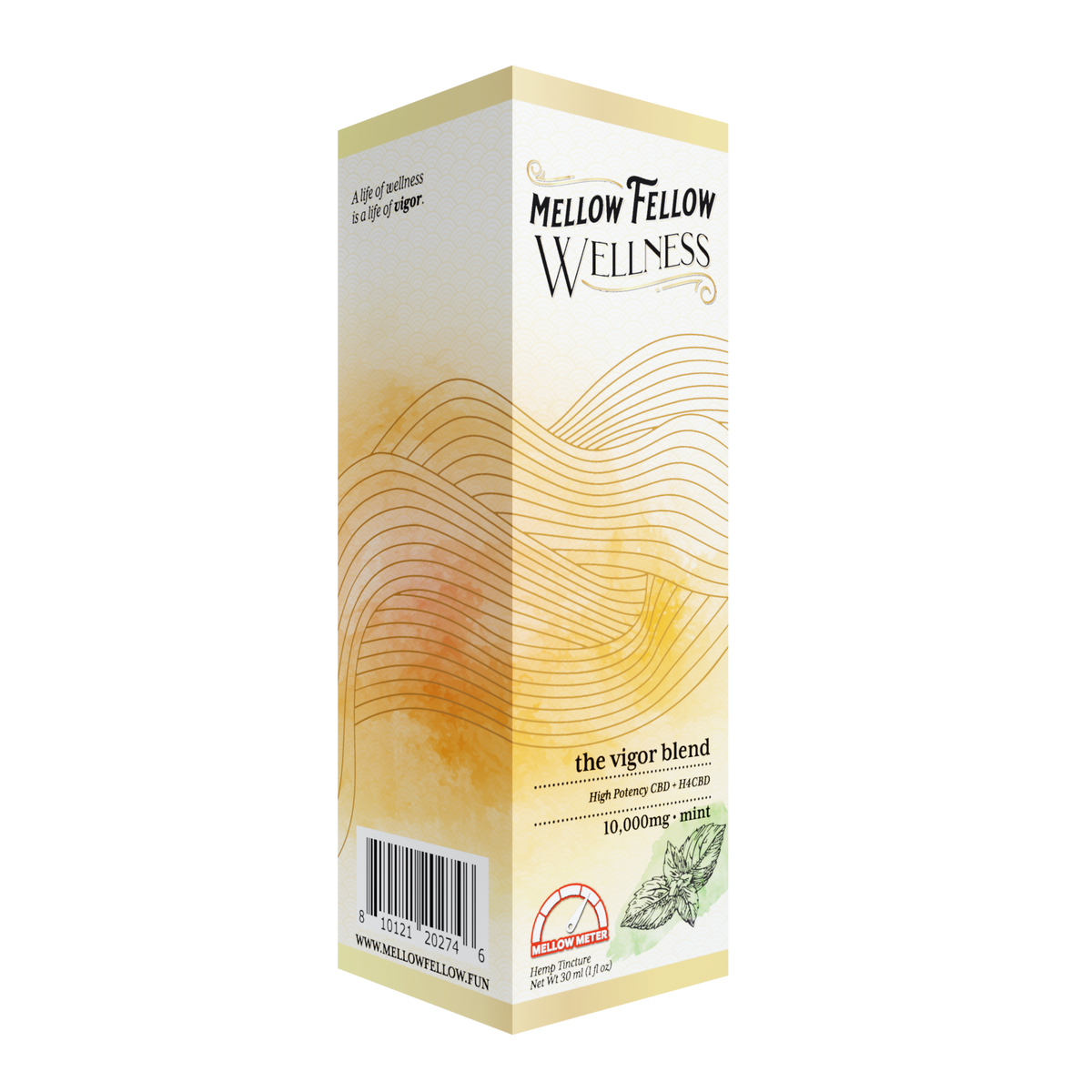 Mellow Fellow Vigor Blend CBD Tincture - 10,000mg - Mint Best Sales Price - Edibles