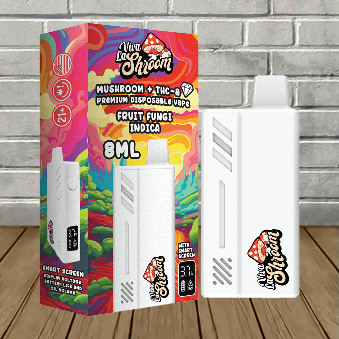 Viva La Shroom Mushroom + THCa Liquid Diamonds Disposable 8ml Best Sales Price - Vape Pens