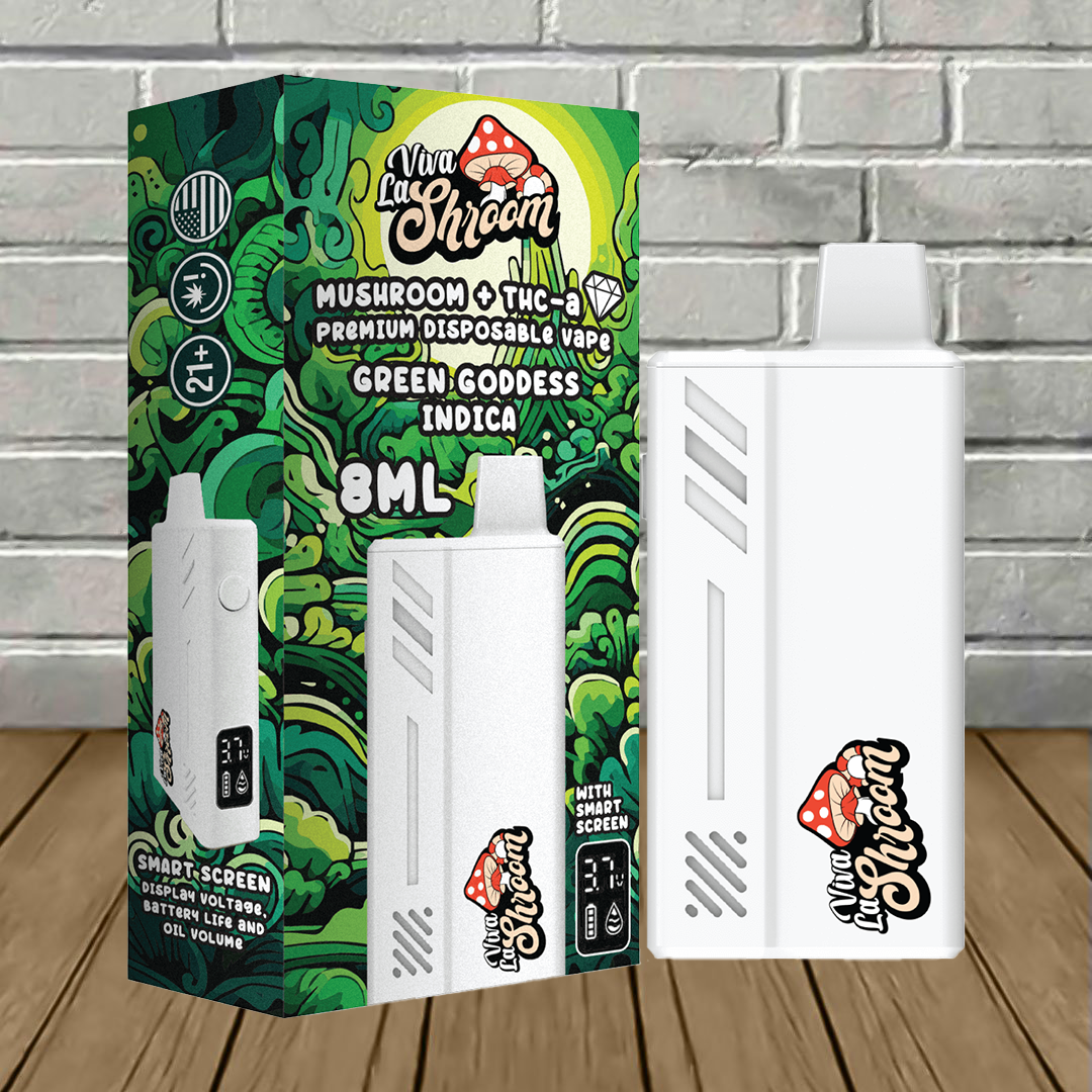 Viva La Shroom Mushroom + THCa Liquid Diamonds Disposable 8ml Best Sales Price - Vape Pens