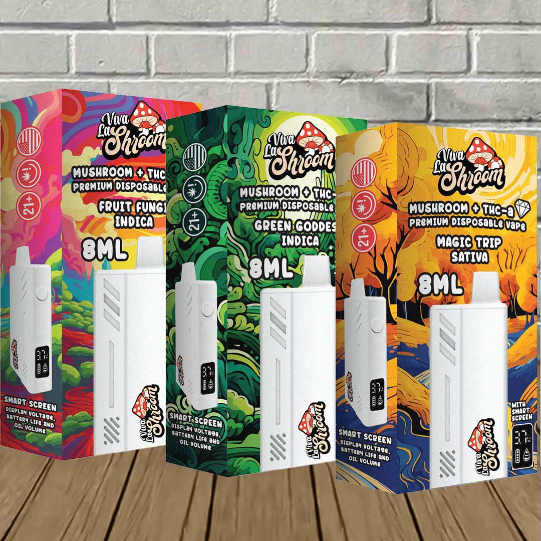 Viva La Shroom Mushroom + THCa Liquid Diamonds Disposable 8ml Best Sales Price - Vape Pens