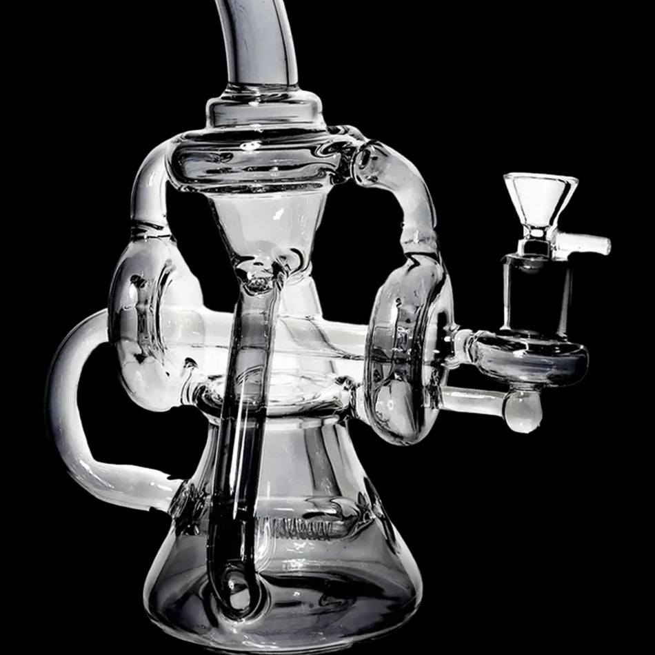 Scientific Recycler with Bent Neck Water Pipe