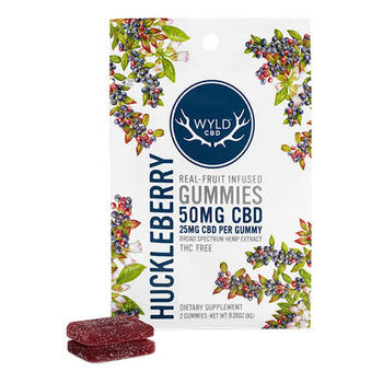 WYLD CBD Edible RASPBERRY Gummies 25MG Best Sales Price - Gummies