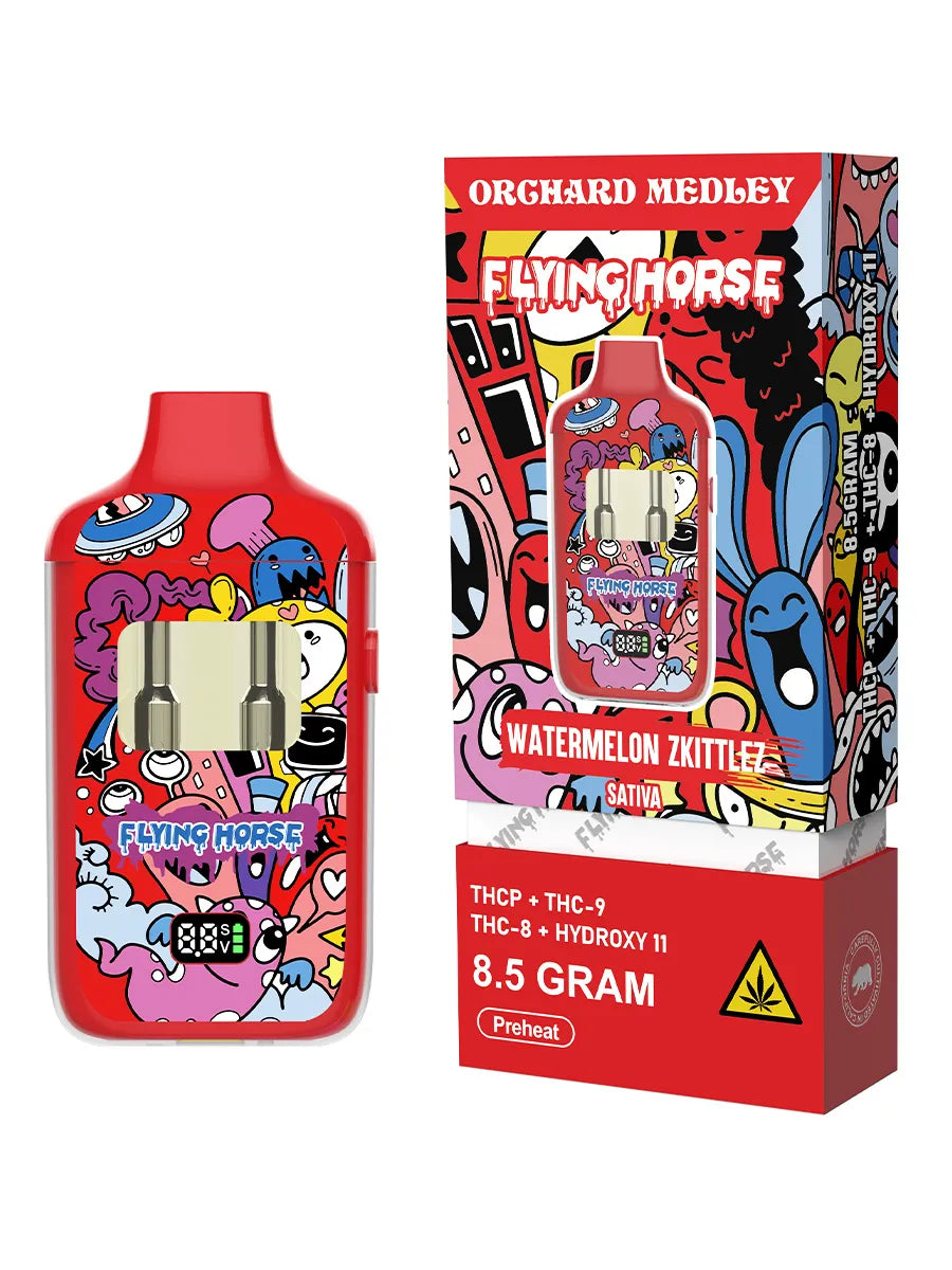 Watemenlon Skittlez Flying Horse Orchard Medley Blend Disposable 8.5G