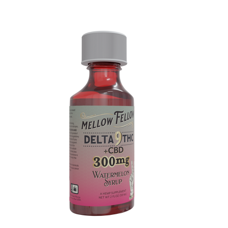 Mellow Fellow Delta 9 THC & CBD Watermelon Syrup Best Sales Price - Edibles