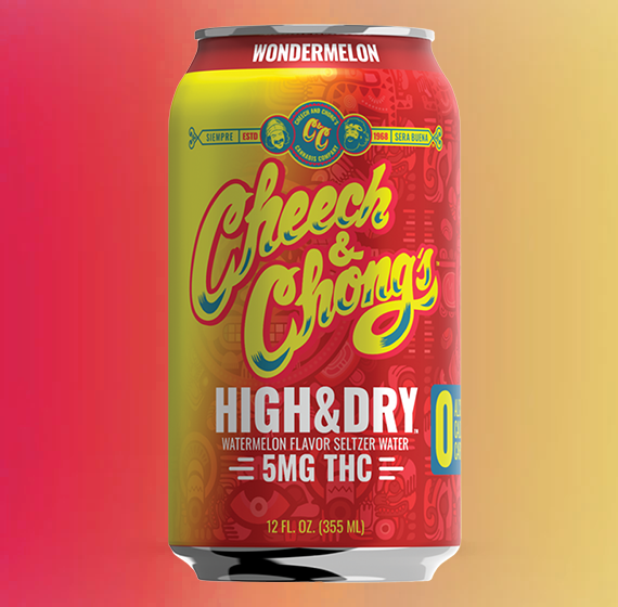 Wondermelon- HIGH AND DRY THC  Infused Seltzer Water