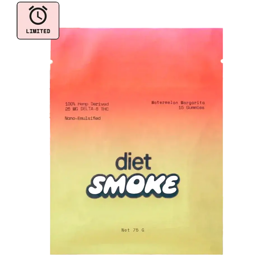 Diet Smoke Watermelon Margarita Gummies DELTA-8 THC Best Sales Price - Gummies