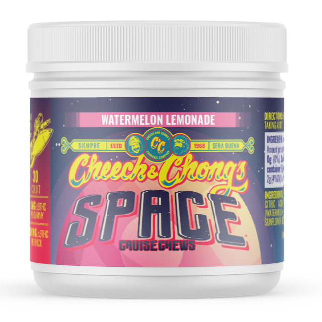 Blast Off With Cheech & Chong’s Triple-Strength Watermelon Lemonade Space Chews (Limited Time Only)