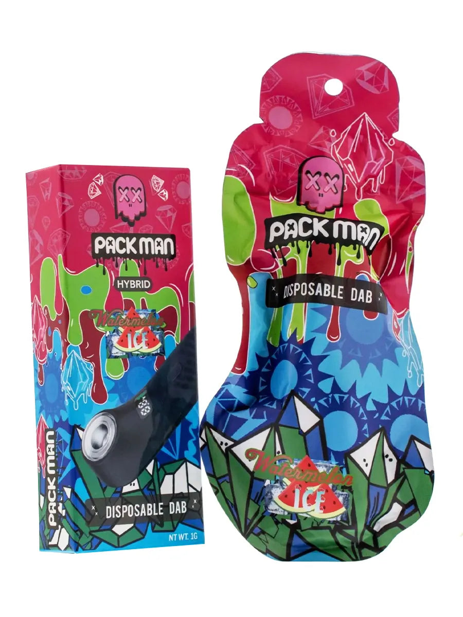 Watermelon Ice Pack Man THCA Disposable Dab 1G