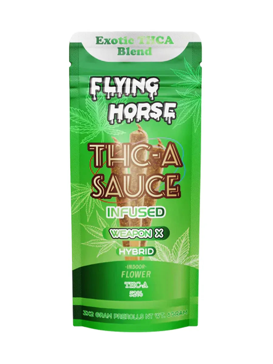 Weapon X Flying Horse THCA Sauce Infused Pre-Rolls 2G 3ct