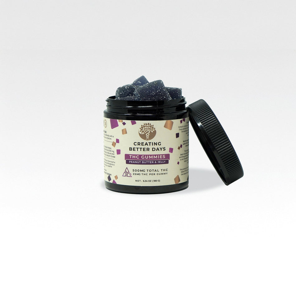 Peanut Butter & Jelly Delta 9 Gummies 500 MG
