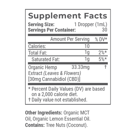 Joy Organics Summer Lemon: Organic Broad Spectrum CBD Tincture Best Sales Price - Tincture Oil