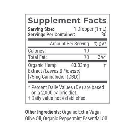 Joy Organics Tranquil Mint: Organic Broad Spectrum CBD Tincture Best Sales Price - Tincture Oil