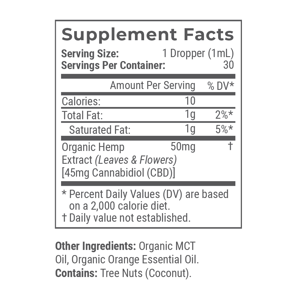 Joy Organics Orange Bliss: Organic Broad Spectrum CBD Tincture Best Sales Price - Tincture Oil