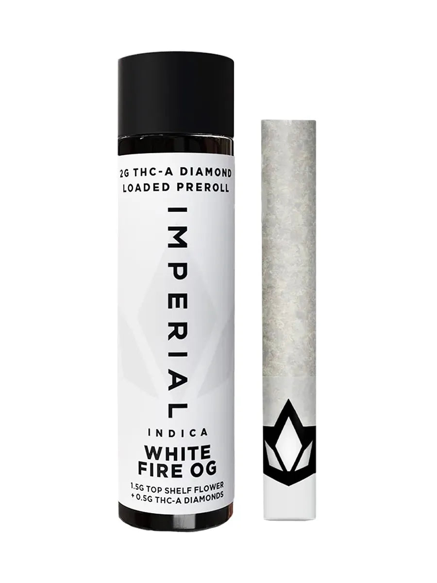 White Fire OG Imperial THCA Diamond Loaded Pre-Roll 2G