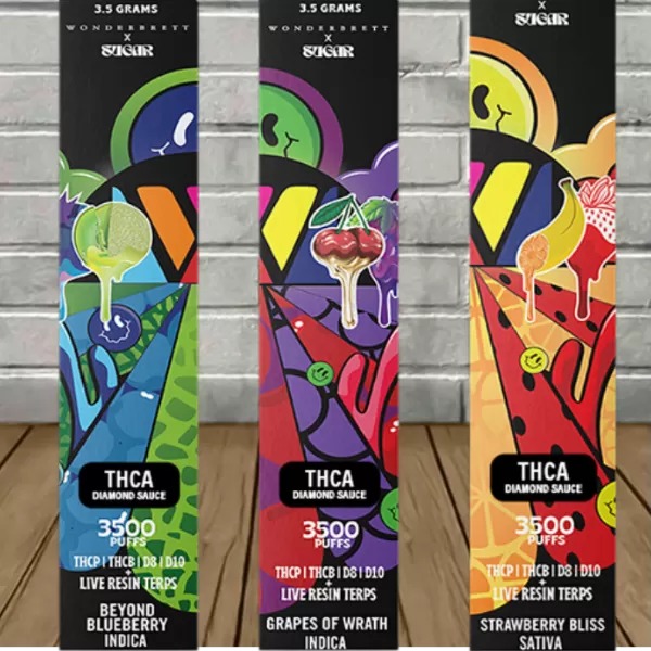 Wonderbrett X Sugar THCa Disposable 3.5g Best Sales Price - Vape Pens