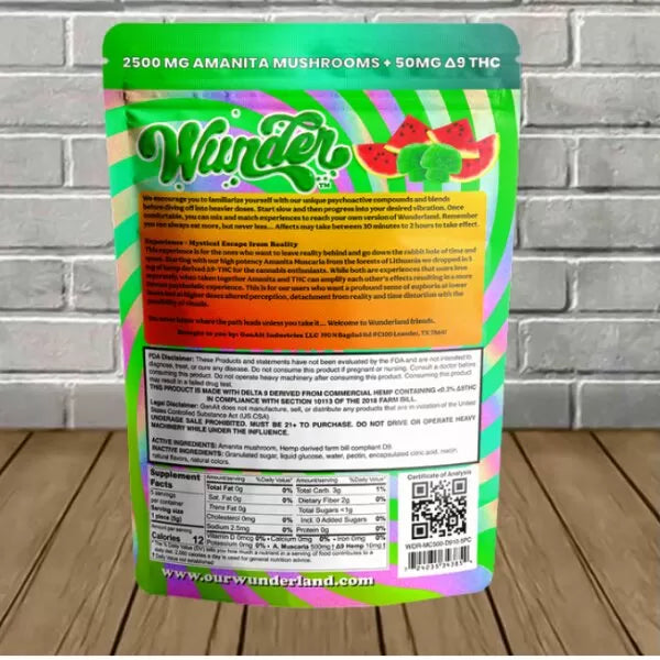 Wunder Amanita Muscaria + Delta 9 Gummies 2500mg Best Sales Price - Gummies