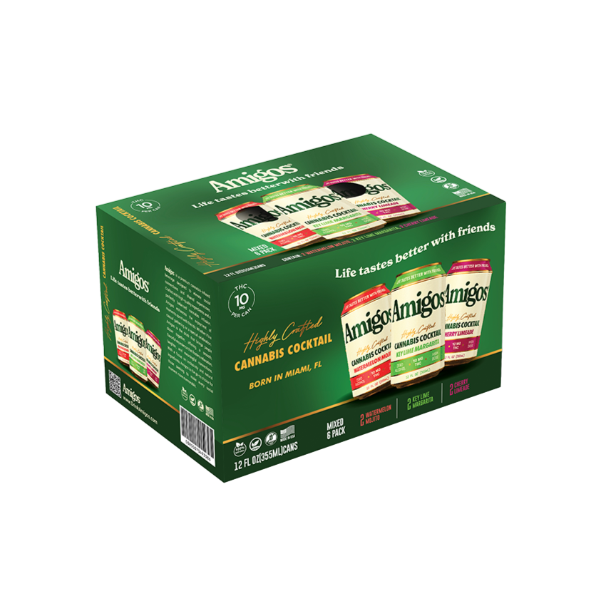 Amigos Highly Crafted Cannabis Cocktail 10mg Variety Pack