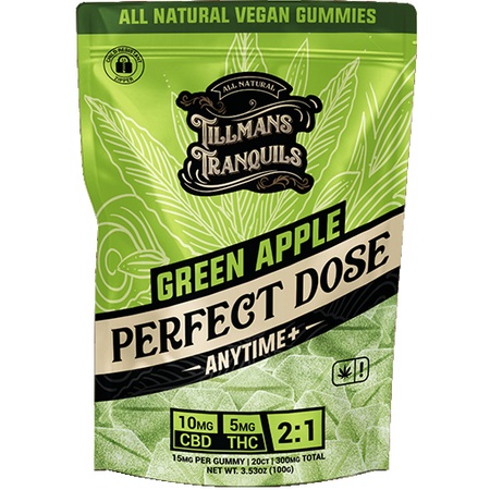 Tillmans Tranquils Green Apple 2:1 CBD:THC Gummies Best Sales Price - Gummies