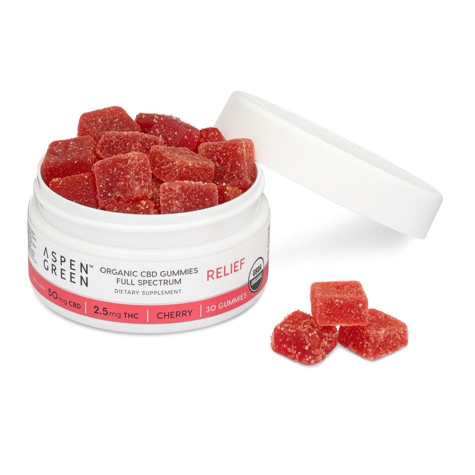 Aspen Green Relief Organic Full Spectrum CBD Gummies