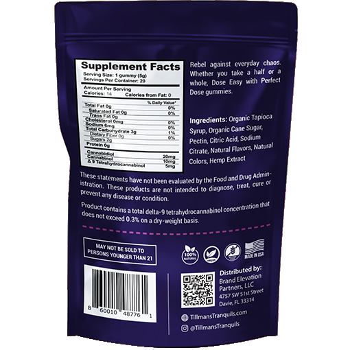 Tillmans Tranquils Blackberry CBD Sleep Gummies With THC Best Sales Price - Gummies